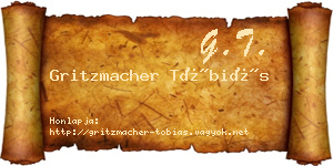 Gritzmacher Tóbiás névjegykártya